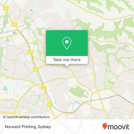 Mapa Norwest Printing