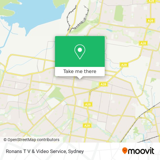Ronans T V & Video Service map