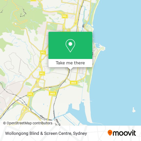 Wollongong Blind & Screen Centre map