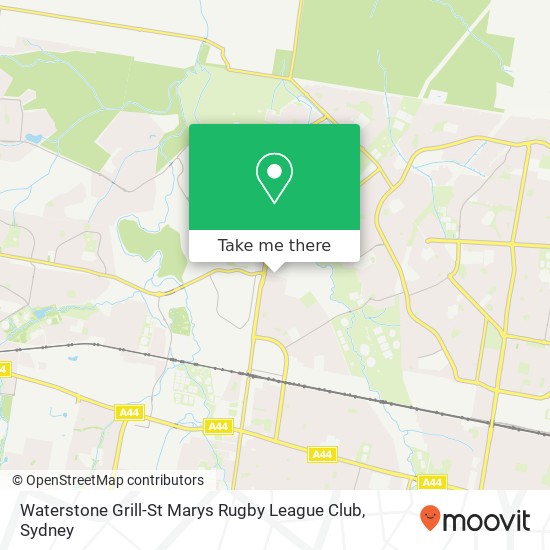 Waterstone Grill-St Marys Rugby League Club map