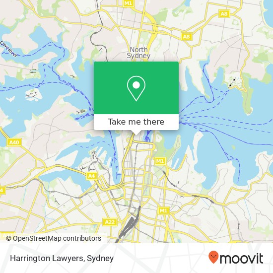 Harrington Lawyers map