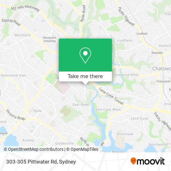 Mapa 303-305 Pittwater Rd