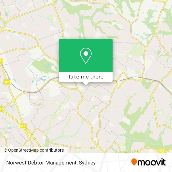 Norwest Debtor Management map