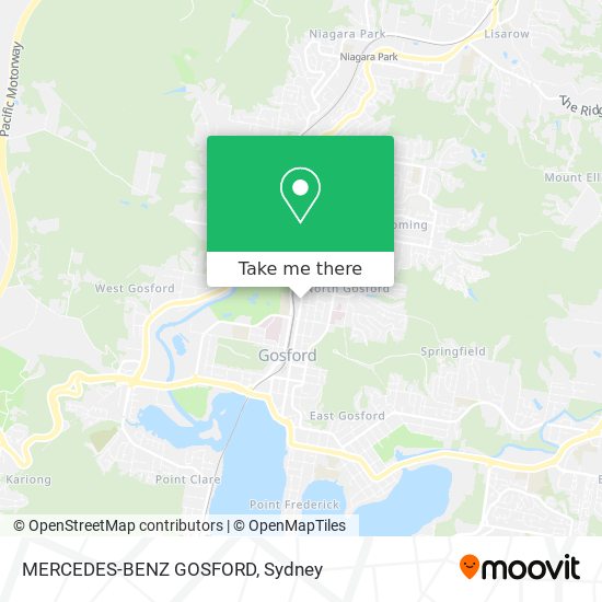 Mapa MERCEDES-BENZ GOSFORD