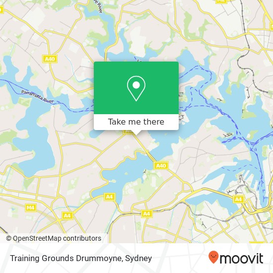 Training Grounds Drummoyne map