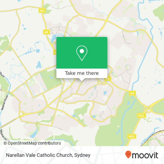 Narellan Vale Catholic Church map