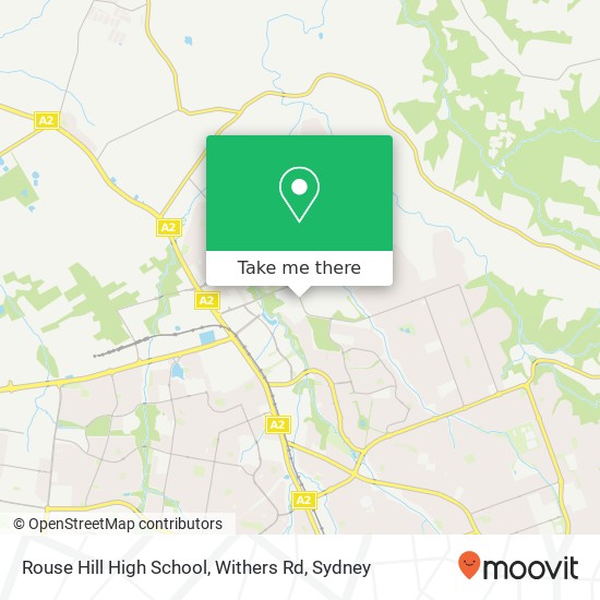 Mapa Rouse Hill High School, Withers Rd