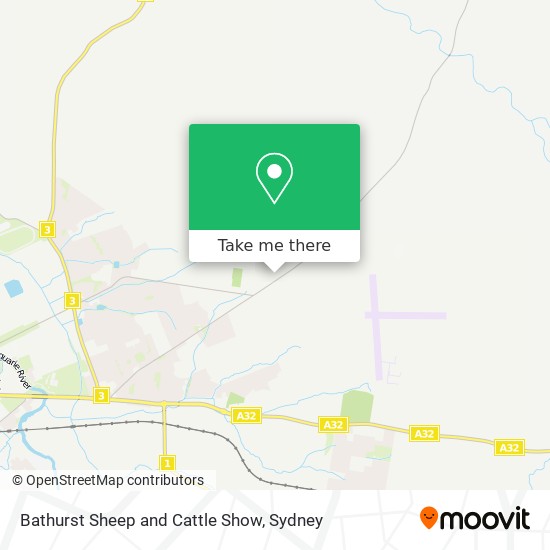 Bathurst Sheep and Cattle Show map