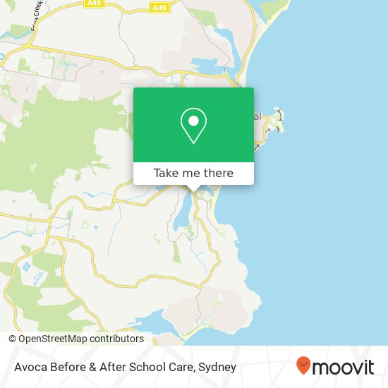 Avoca Before & After School Care map