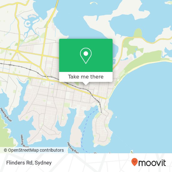 Mapa Flinders Rd