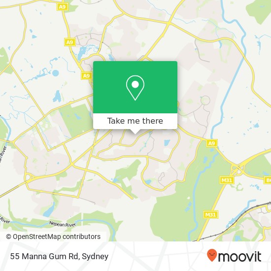 55 Manna Gum Rd map