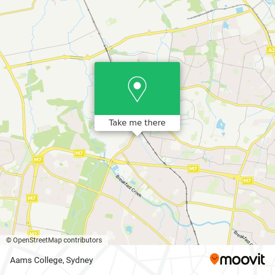 Aams College map