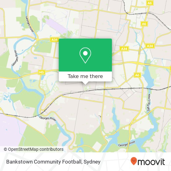 Bankstown Community Football map