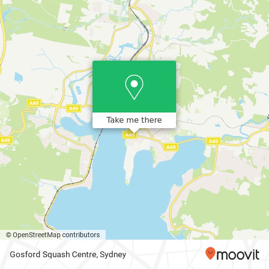 Gosford Squash Centre map