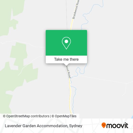 Lavender Garden Accommodation map