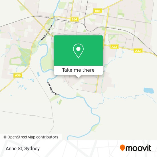Anne St map