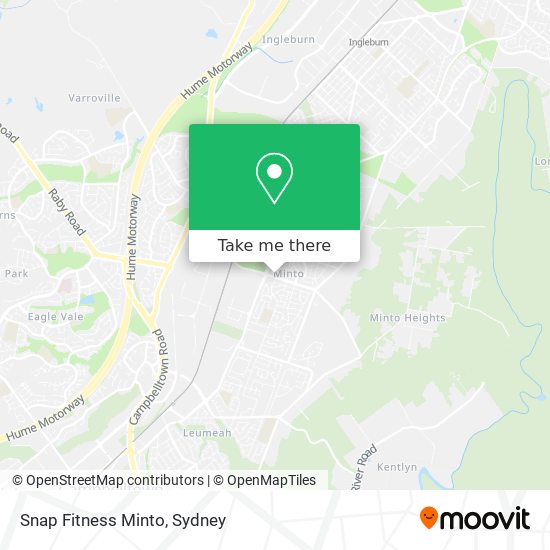 Snap Fitness Minto map