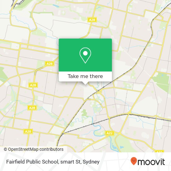 Fairfield Public School, smart St map