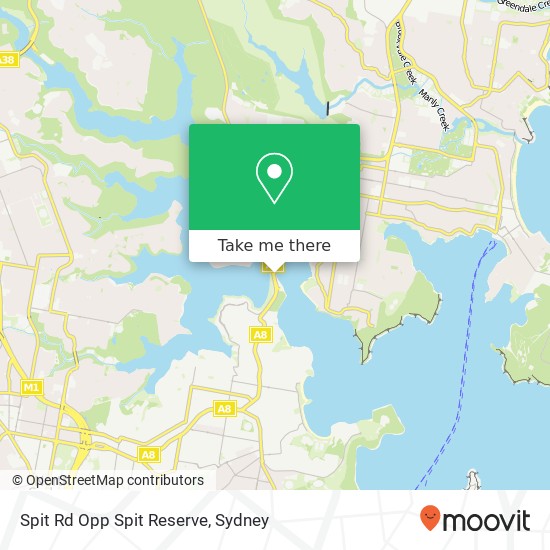 Spit Rd Opp Spit Reserve map