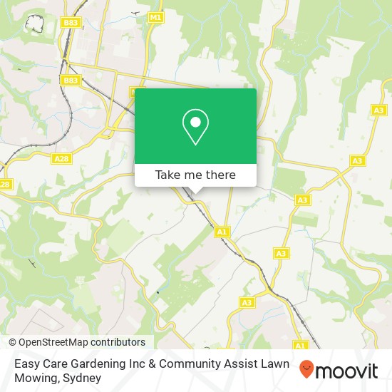 Easy Care Gardening Inc & Community Assist Lawn Mowing map