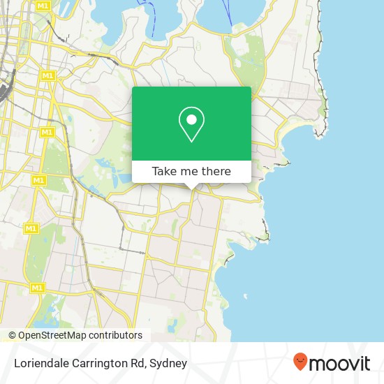 Loriendale Carrington Rd map