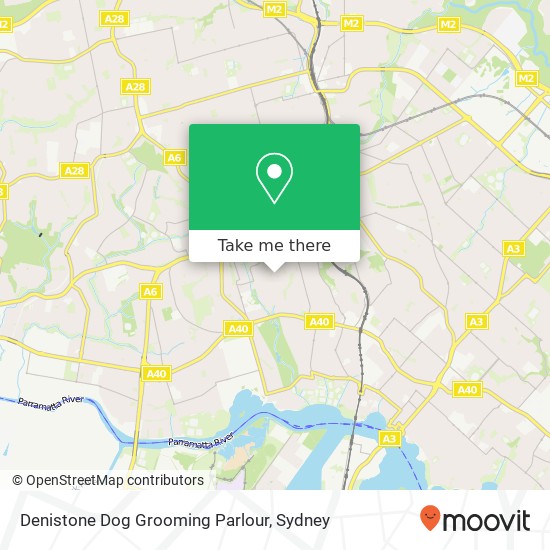 Denistone Dog Grooming Parlour map