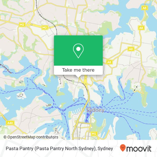 Mapa Pasta Pantry (Pasta Pantry North Sydney)