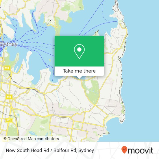 New South Head Rd / Balfour Rd map