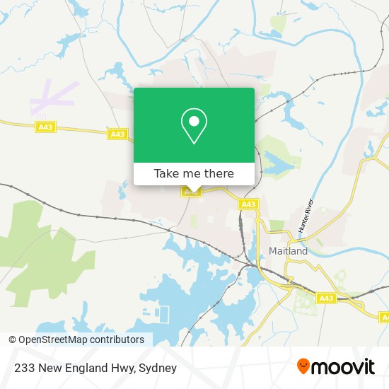 233 New England Hwy map
