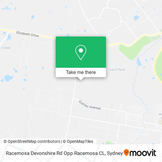 Racemosa Devonshire Rd Opp Racemosa CL map