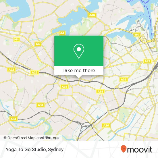 Mapa Yoga To Go Studio