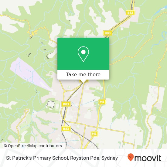 St Patrick's Primary School, Royston Pde map