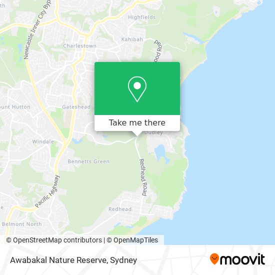 Awabakal Nature Reserve map