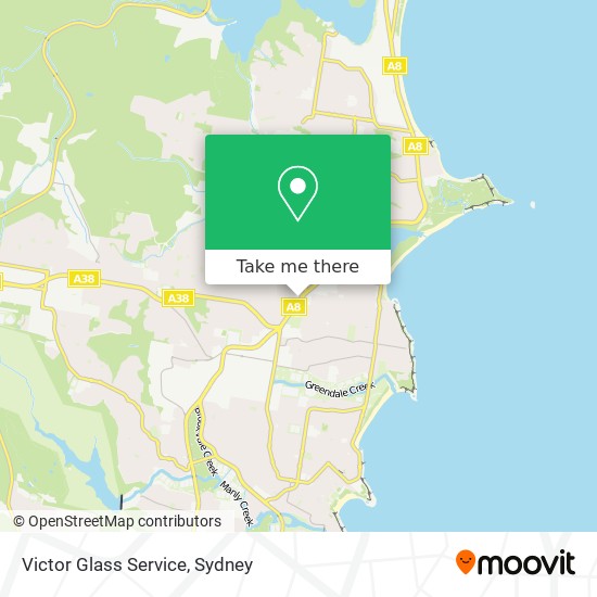 Victor Glass Service map