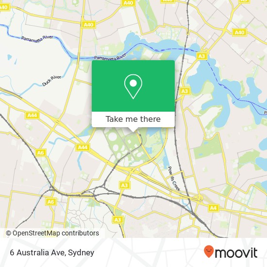 Mapa 6 Australia Ave