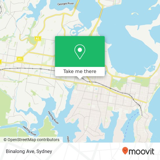 Binalong Ave map