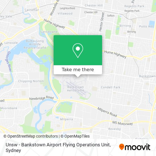 Mapa Unsw - Bankstown Airport Flying Operations Unit