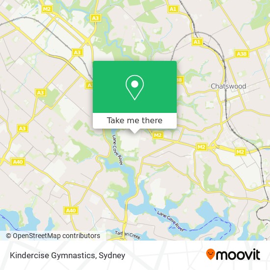 Kindercise Gymnastics map