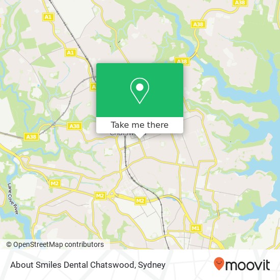 Mapa About Smiles Dental Chatswood