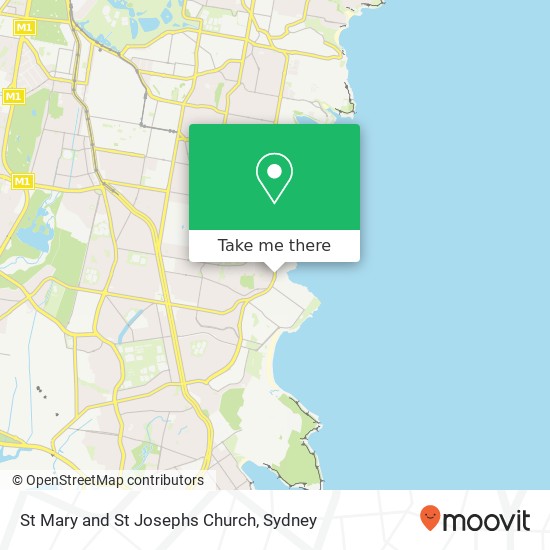 Mapa St Mary and St Josephs Church