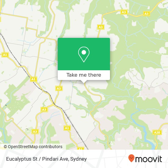 Mapa Eucalyptus St / Pindari Ave
