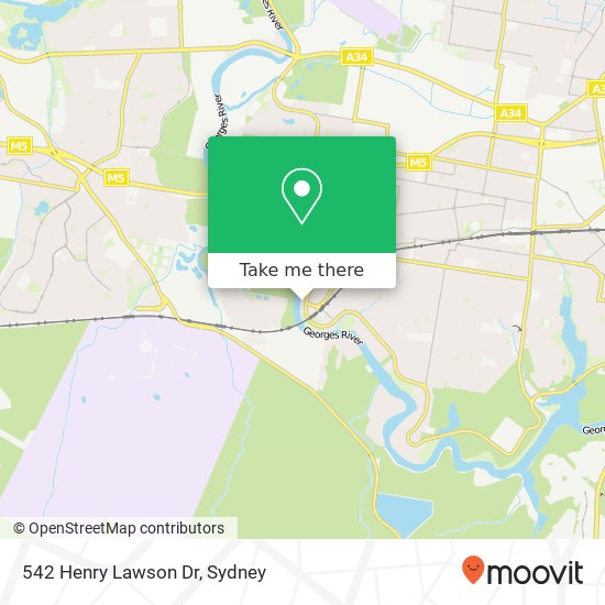 Mapa 542 Henry Lawson Dr