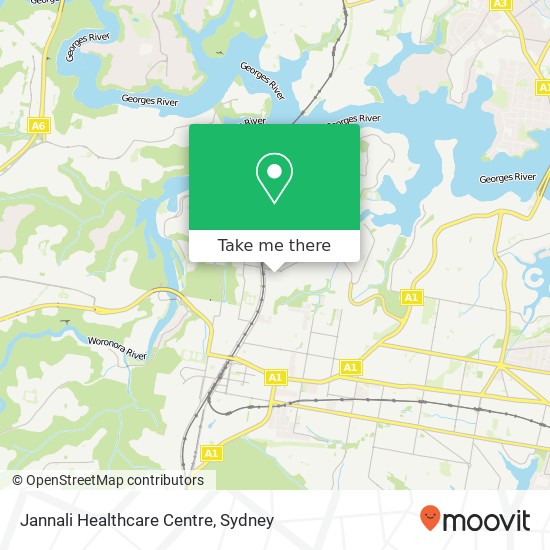 Mapa Jannali Healthcare Centre