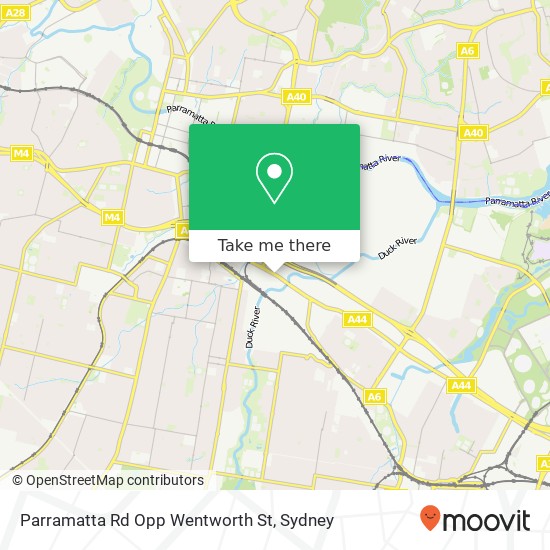 Mapa Parramatta Rd Opp Wentworth St
