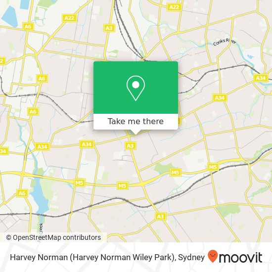 Harvey Norman (Harvey Norman Wiley Park) map