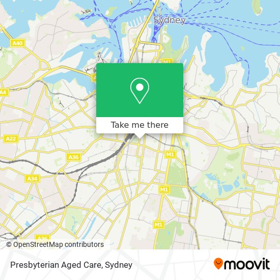 Presbyterian Aged Care map