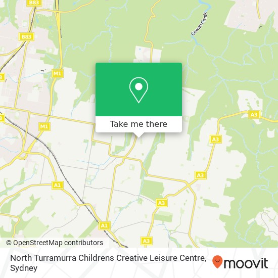 North Turramurra Childrens Creative Leisure Centre map