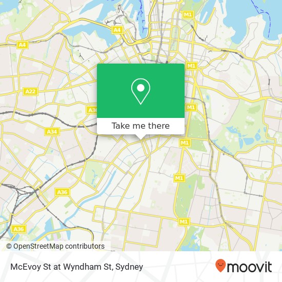 McEvoy St at Wyndham St map