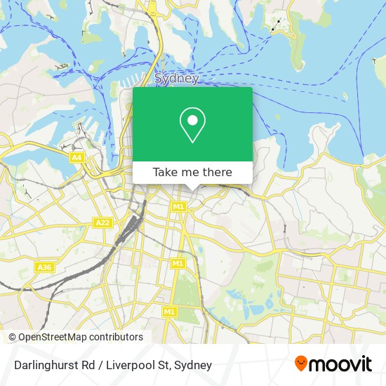 Darlinghurst Rd / Liverpool St map