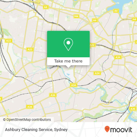 Ashbury Cleaning Service map